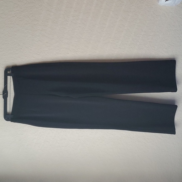 Chicos Design Size 2 US L High Rise Pull On Pants Straight Leg Black VTG - Picture 1 of 9